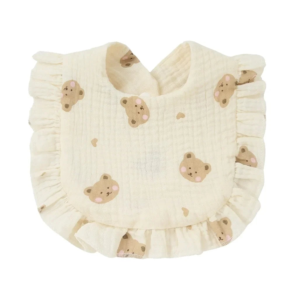 Soft Cotton Baby Bibs – Colorful Infant Burp Cloths 0–2 Yrs