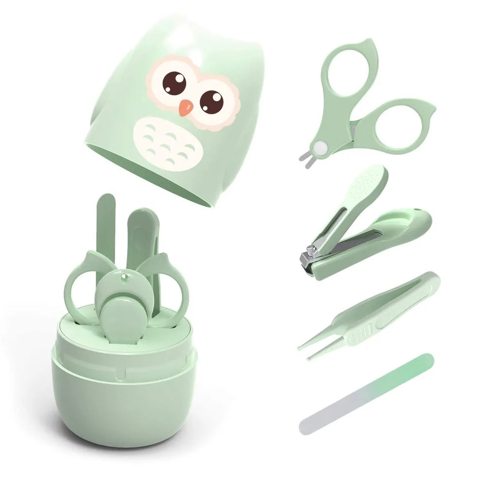 Owl Baby Nail Kit – 5-in-1 Safety Manicure Set with Case