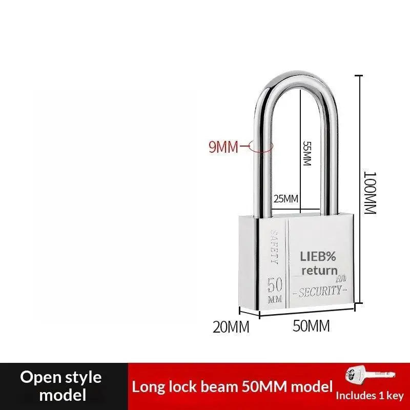 Stainless Steel Keyed Alike Padlock – Cut-Resistant Shackle