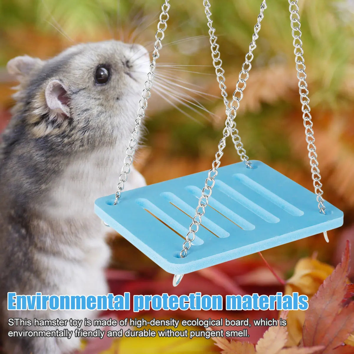 Hamster 3-in-1 Eco-Board Swing Seesaw & Slide Hut Toy Kit
