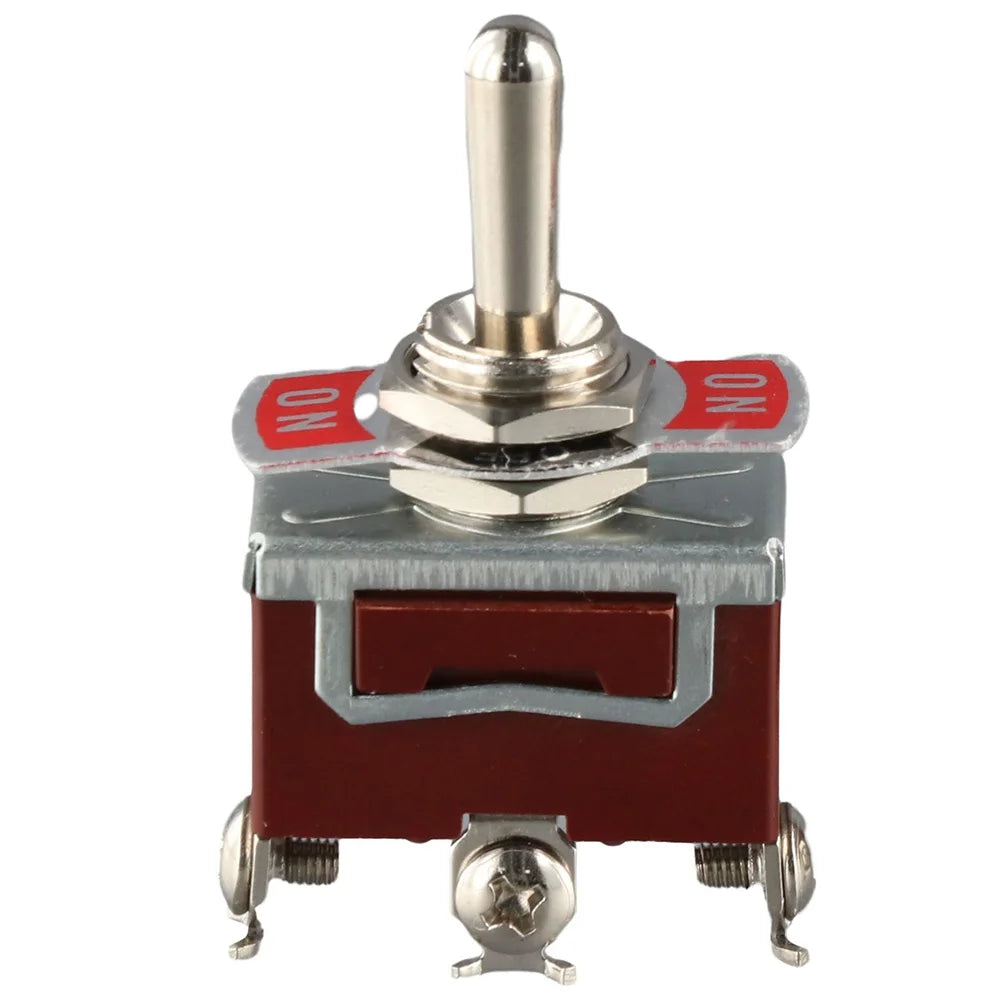 2Pcs Heavy Duty Metal Toggle Switch 15A 250V 3-Pin ON/OFF/ON