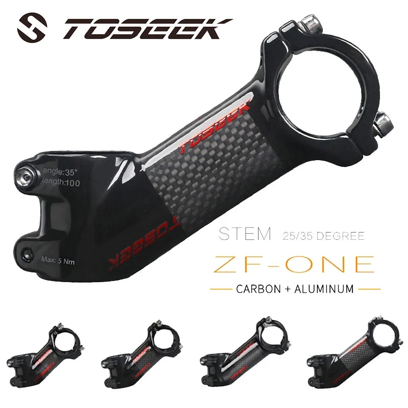 TOSEEK Carbon Alloy MTB Handlebar Stem 31.8mm Ultralight