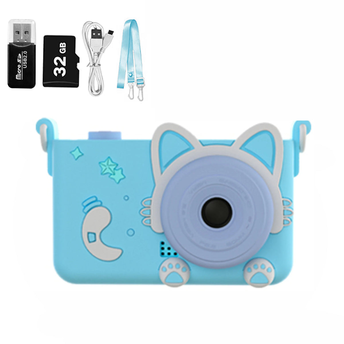 Unicorn Kids Camera 1080P HD Dual Lens Digital Camera Ages 3–12