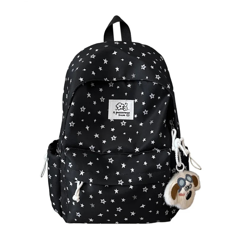 Women's Large Capacity Nylon Backpack – School & Travel Bag