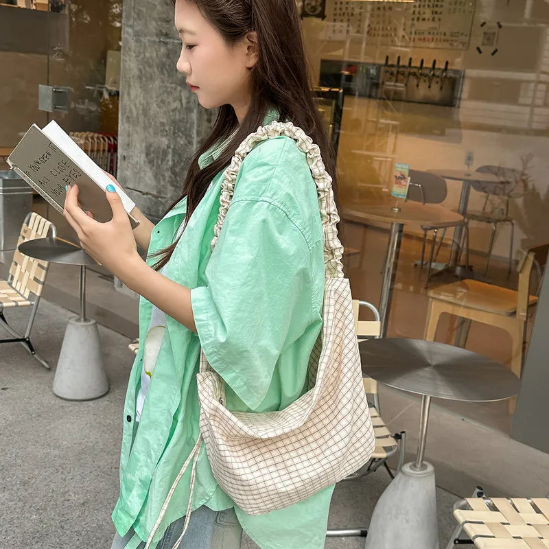 Nixie Women's Large Canvas Dumpling Bag – Shoulder & Crossbody
