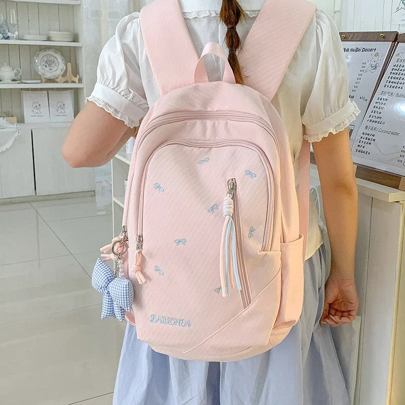 Korean Style Large Capacity Cute School Backpack for Girls