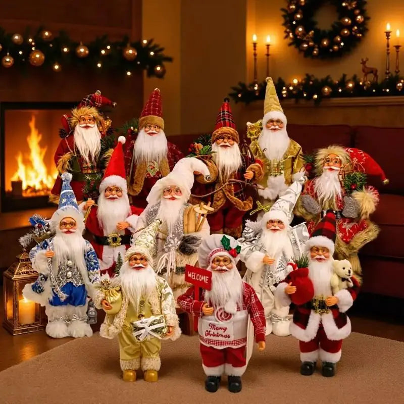 Santa Claus Standing Figurine – 12" Christmas Décor Ornament