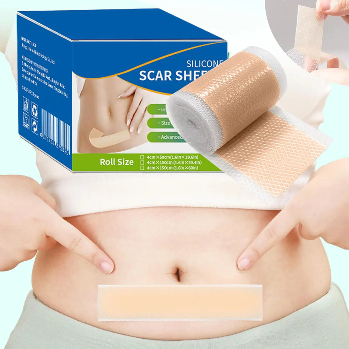 Waterproof Silicone Scar Sheets – Medical Grade Hypoallergenic Tape
