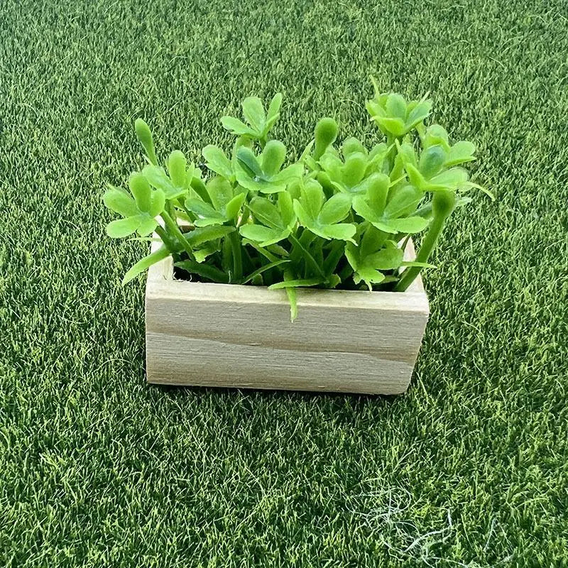 Miniature Artificial Gypsophila Potted Plant | Dollhouse Decor