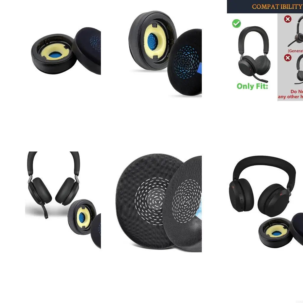 Cooling Gel Ear Cushions for Jabra Evolve2 75 | Protein Leather