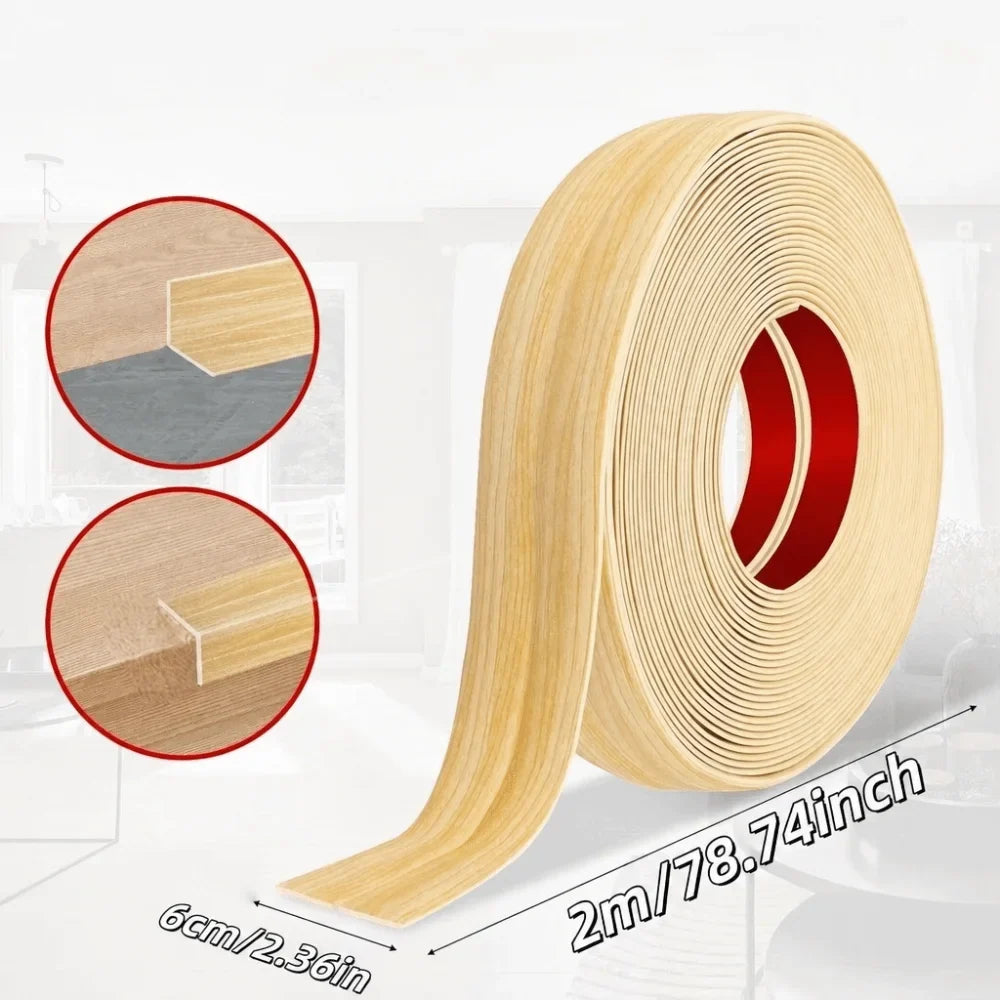 Peel & Stick PVC Corner Trim Moulding 6cm x 2m