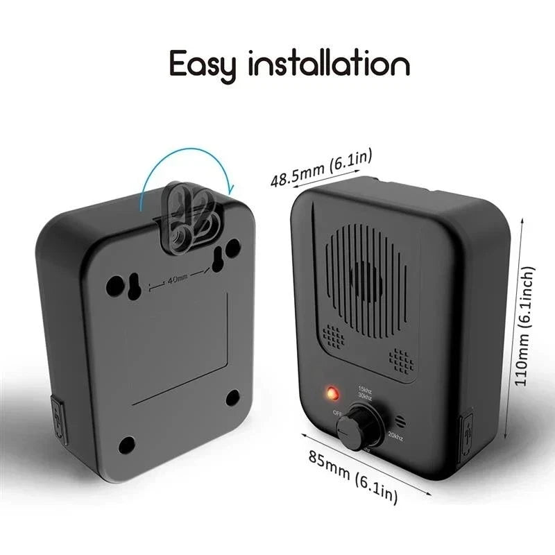 Ultrasonic Dog Bark Deterrent – 3-Level Outdoor Training Tool