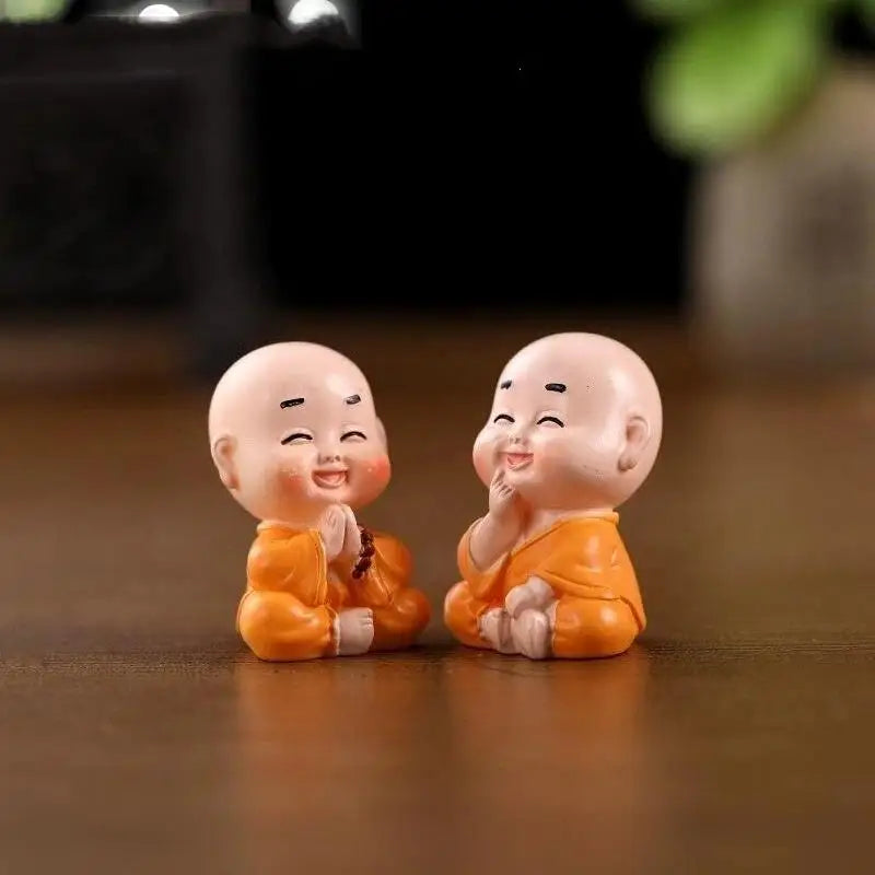 Mini Monk Resin Figurine | Zen Garden & Terrarium Decor