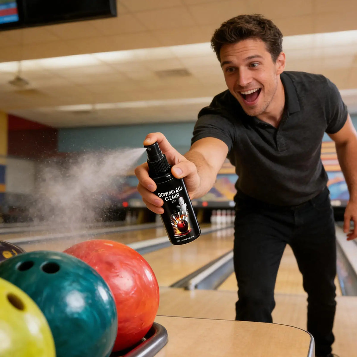 100ml Bowling Ball Cleaning Kit with Microfiber Towel | 2 Pc Set