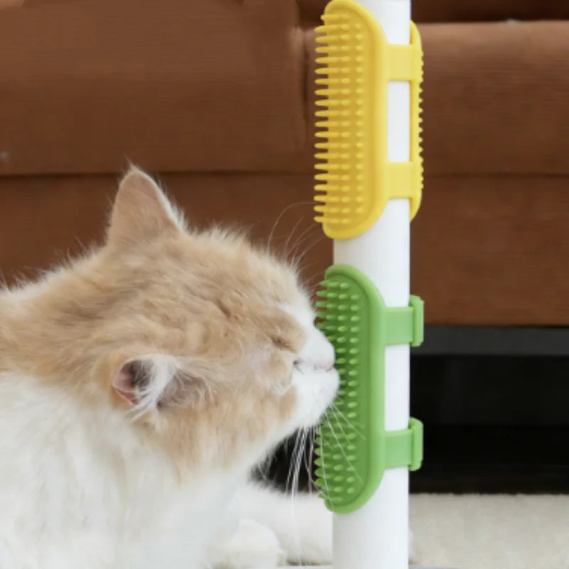 Silicone Pet Bath Brush – Dog & Cat Grooming Massage Comb