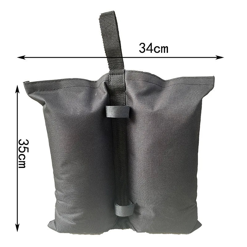 Windproof Canopy Sandbags | Dual Port, 34x35cm Heavy Duty