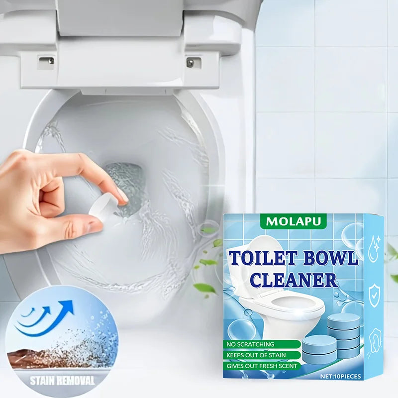 Toilet Effervescent Cleaning Tablets – 10 Pack | Ceramic Safe