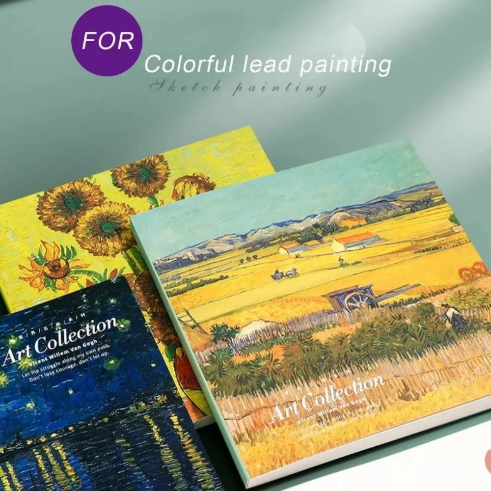 Starry Sky Square Sketchbook – 80 Sheets Blank Thick Sketch Pad
