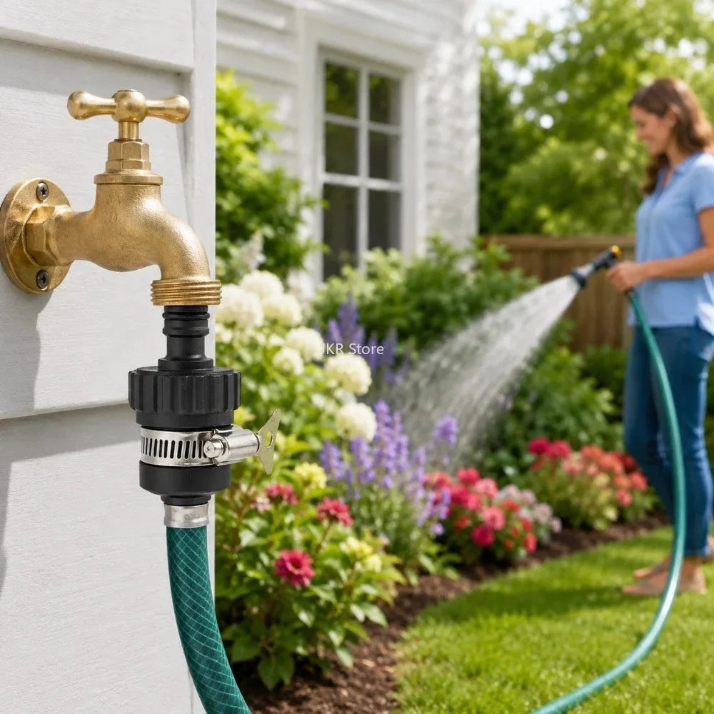 Universal Faucet Adapter Quick Connect Hose Fitting for Garden & Car