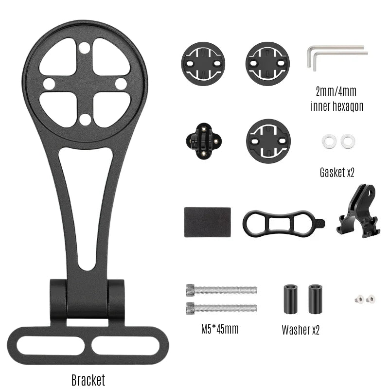 BUCKLOS Aluminum Bike Computer & Headlight Bracket Mount