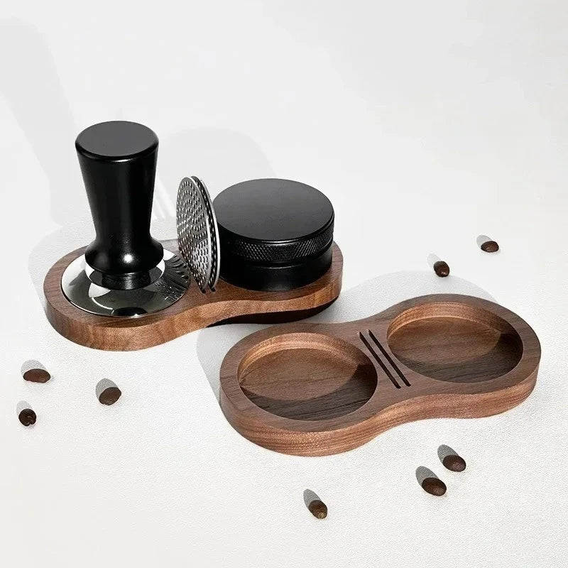 Walnut Coffee Tamper Mat 51/53/58mm – Barista Storage Pad