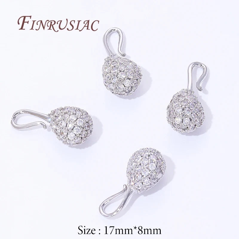 18K Gold Plated Zircon Charm Pendants | DIY Jewelry Making