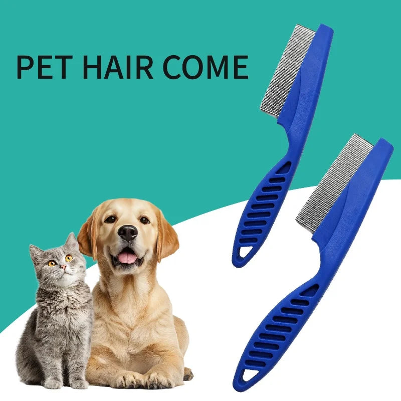 Stainless Steel Flea & Shedding Comb for Dogs & Cats