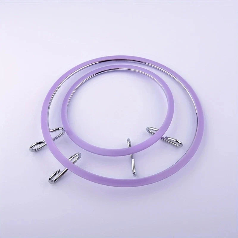 7.25" Adjustable Plastic Embroidery Hoop for Cross Stitch DIY