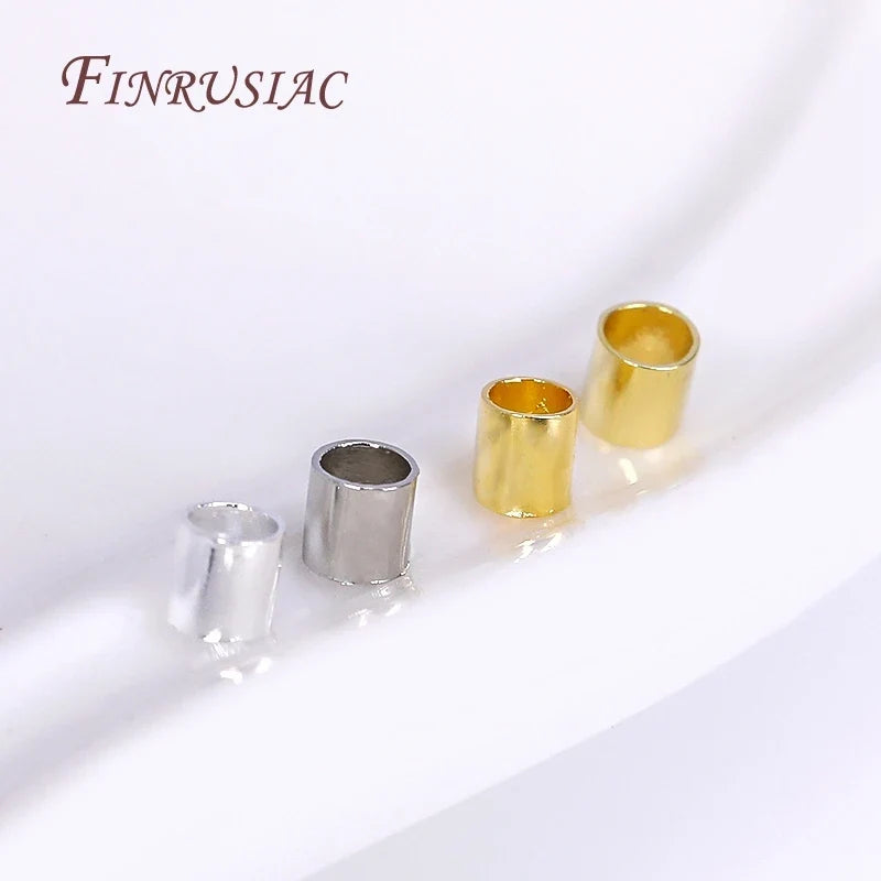 14K/18K Gold Plated 2mm Tube Crimp Beads | Jewelry Making
