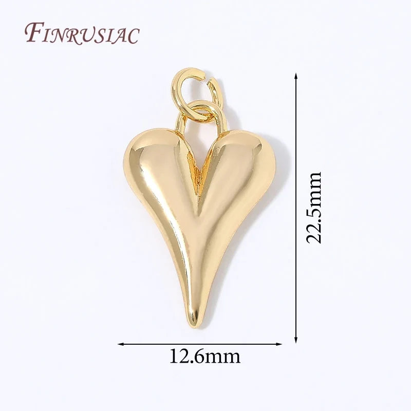18K Gold Plated Mother of Pearl Shell Charms – Heart & Butterfly