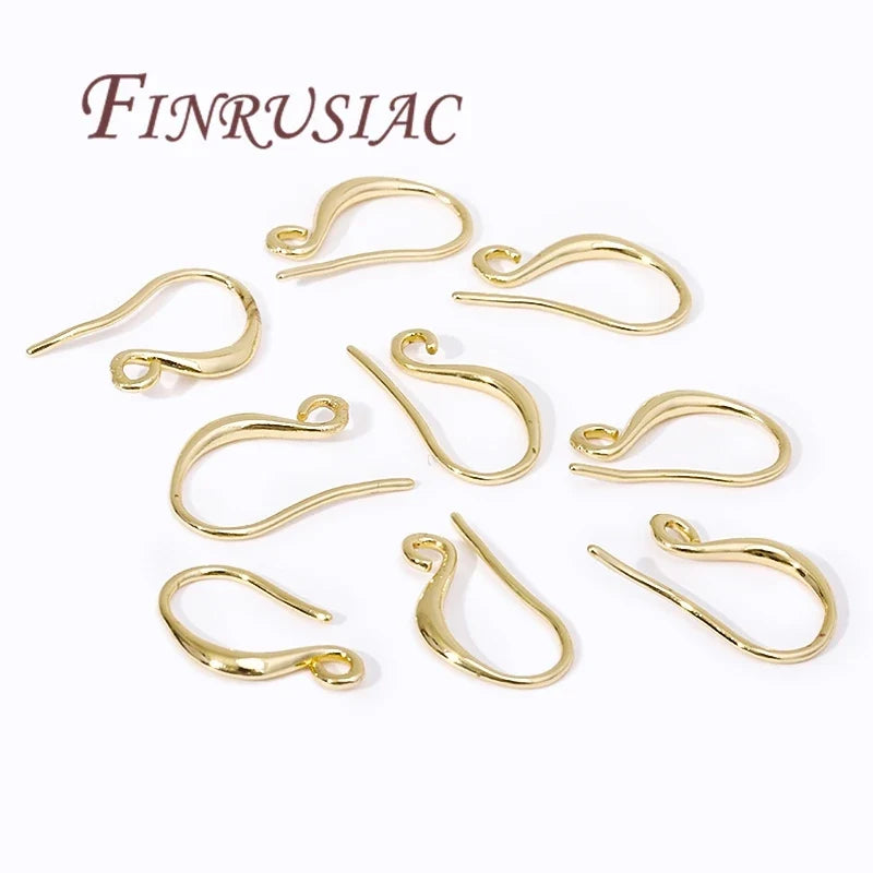 Gold Plated Hypoallergenic Earring Hooks 10pcs – DIY Jewelry