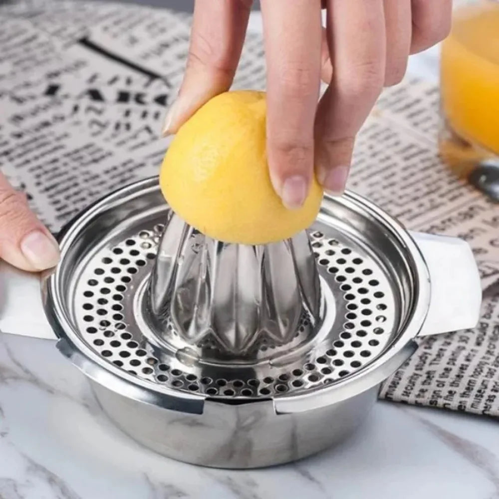2-Piece Stainless Steel Lemon Squeezer & Citrus Juicer Set
