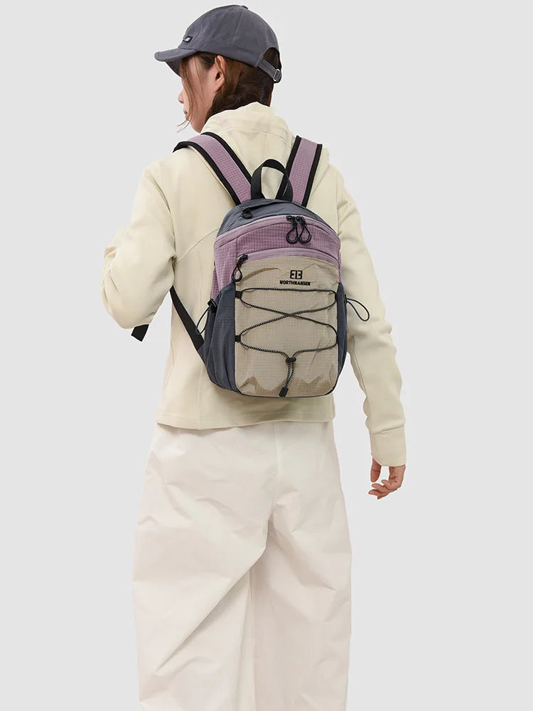 Nixie Mini Backpack Women Color-Block Lightweight Hiking Bag