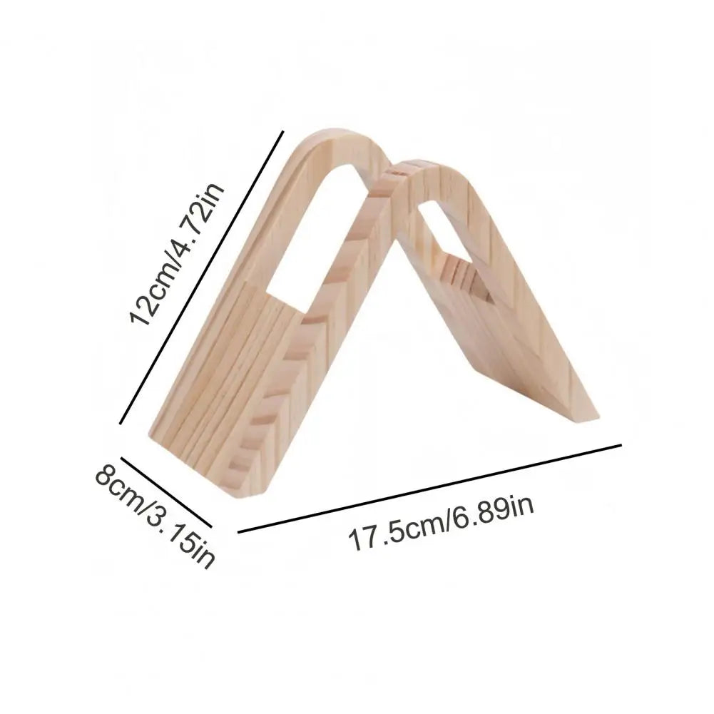 Solid Wood Coffee Filter Holder & Storage Rack Stand