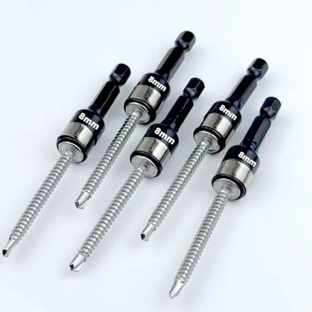 8mm Hex Socket Nut Driver Set – Steel Ball Sleeve Drill Adapter