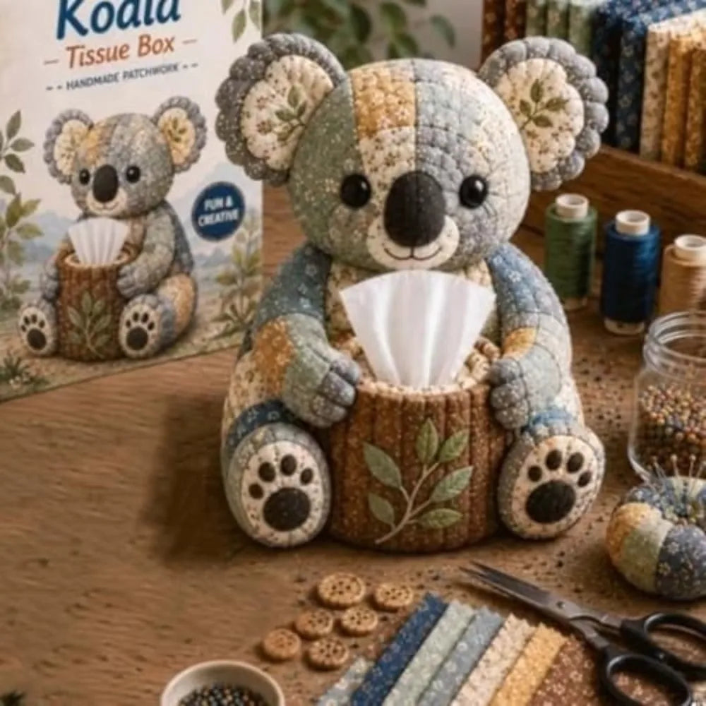 Pre-Cut Fabric Tissue Box DIY Kit – Patchwork Quilted Craft