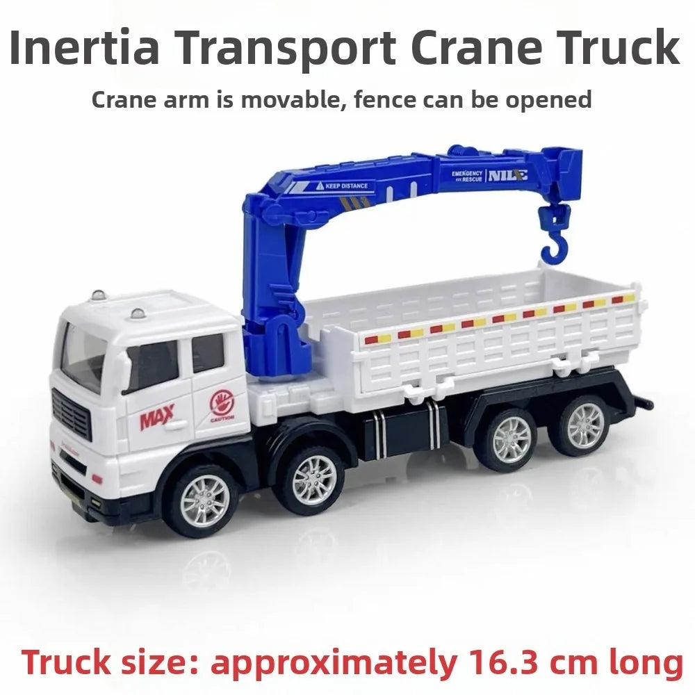 Kids Engineering Vehicle Toy Set – Excavator, Crane & Truck