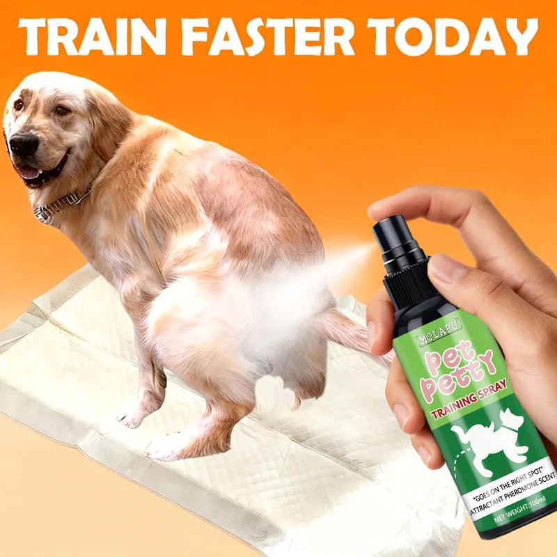 Pet Toilet Training Spray – Pheromone Guide for Dogs & Cats