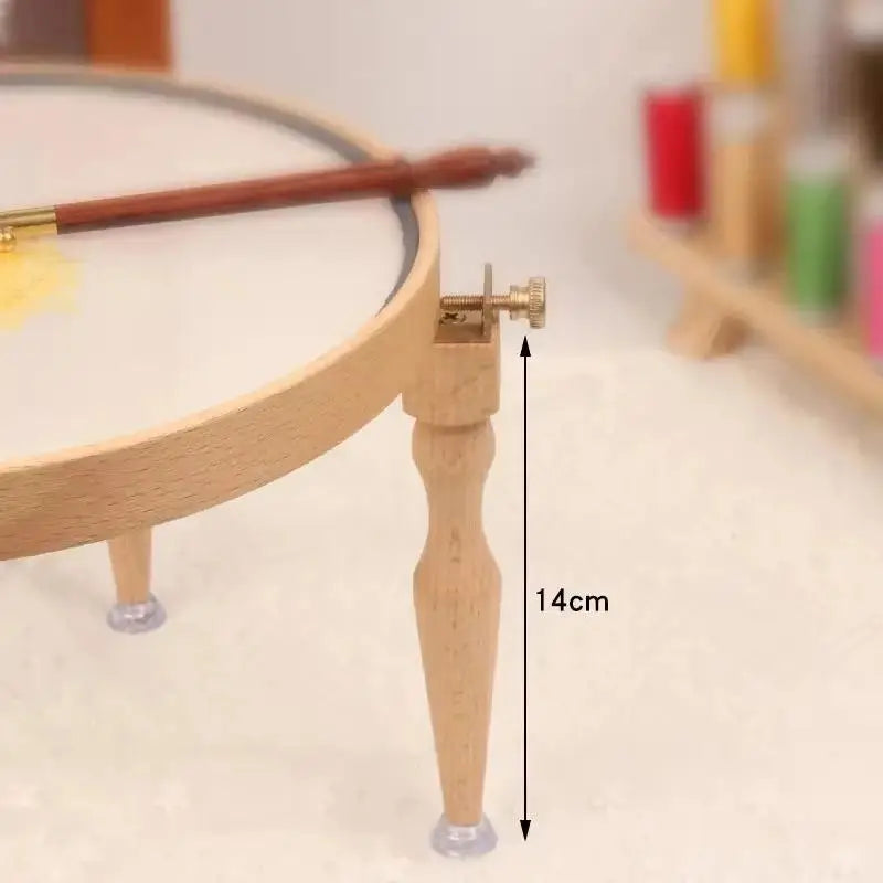 Adjustable Wooden Embroidery Hoop Stand for Cross Stitch