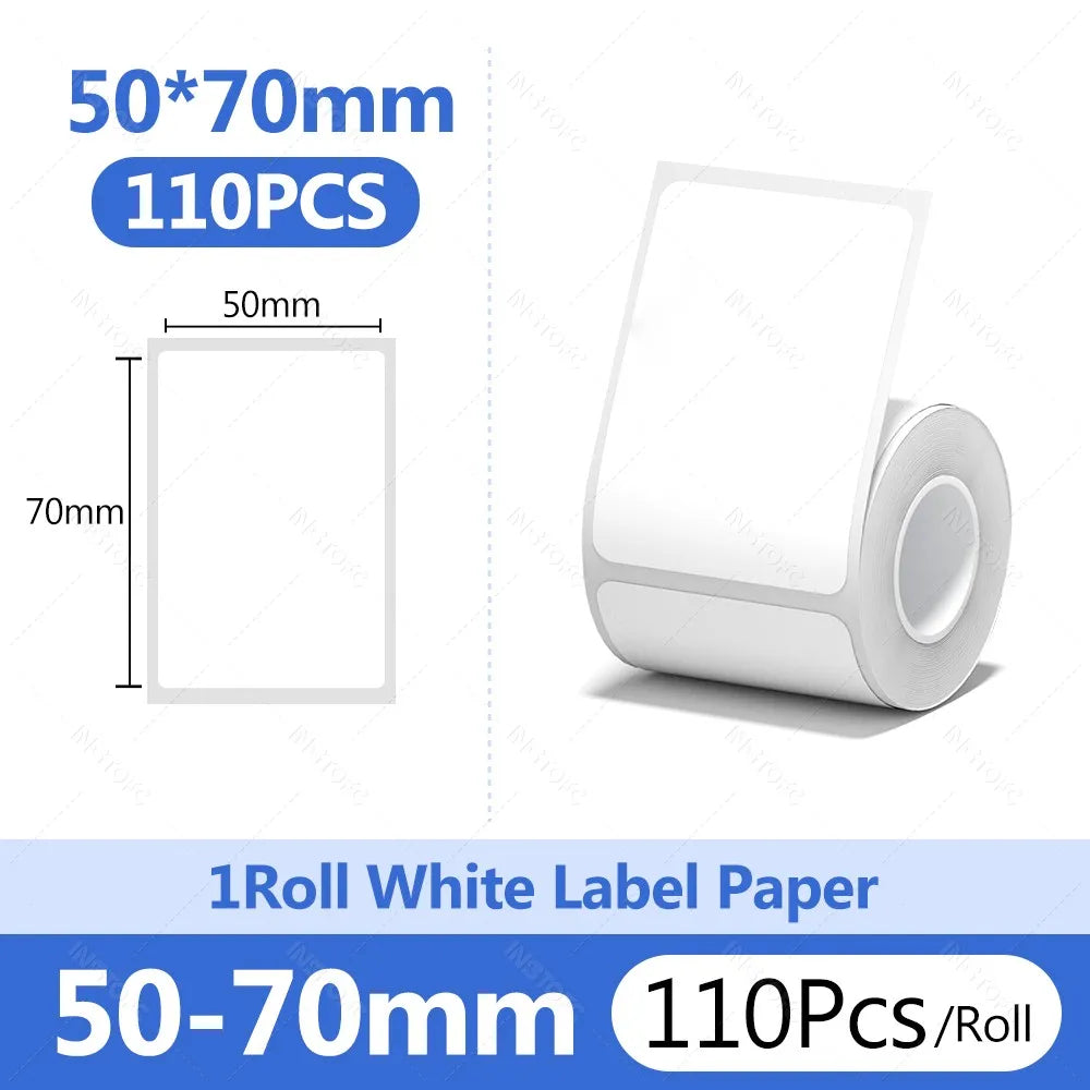Niimbot Thermal Label Paper Round White 20-50mm | B1 B21 B203