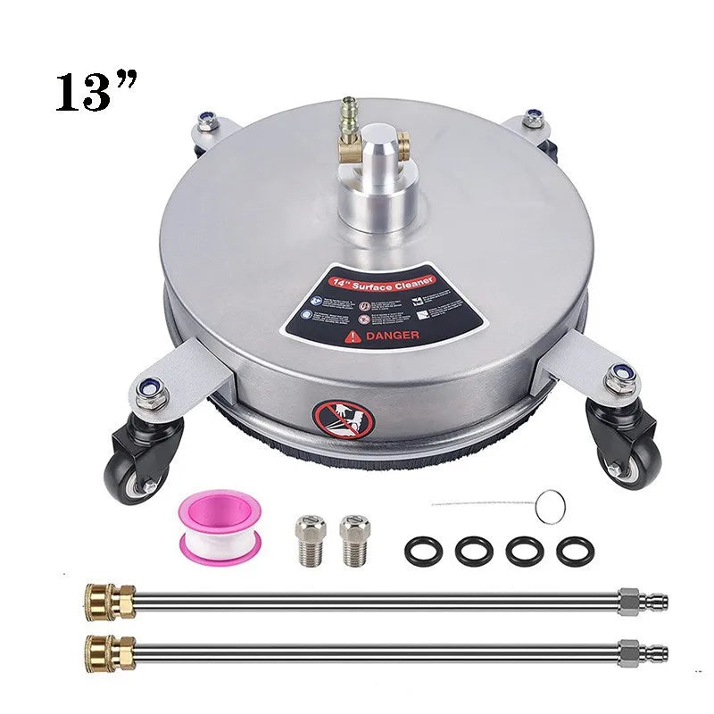 13" Pressure Washer Surface Cleaner – Wheels & Quick Connect
