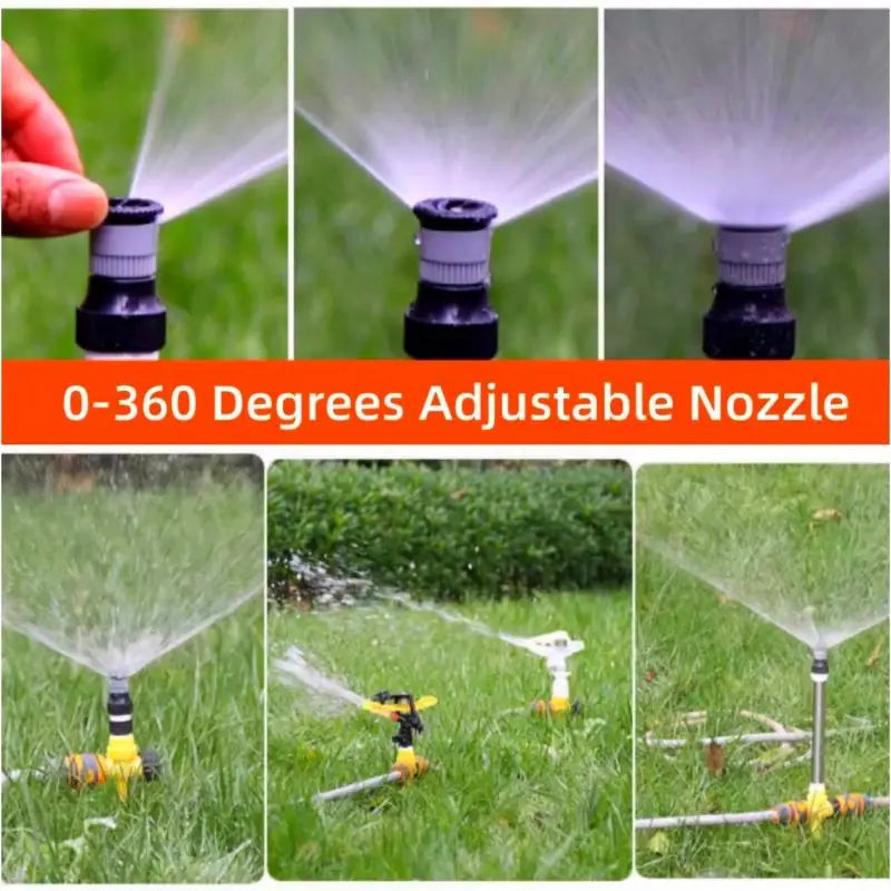 Adjustable 360° Garden Sprinkler Irrigation Nozzle – 1 Pc