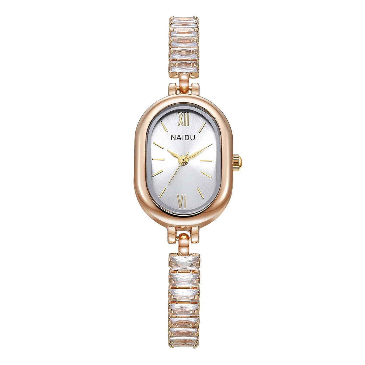 Women's Artistic Quartz Watch – Minimalist Numberless Dial
