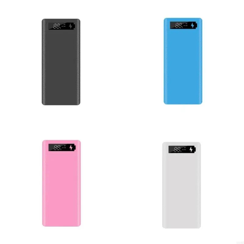 18650 Battery Case 8-Slot Solderless Enclosure Display Window