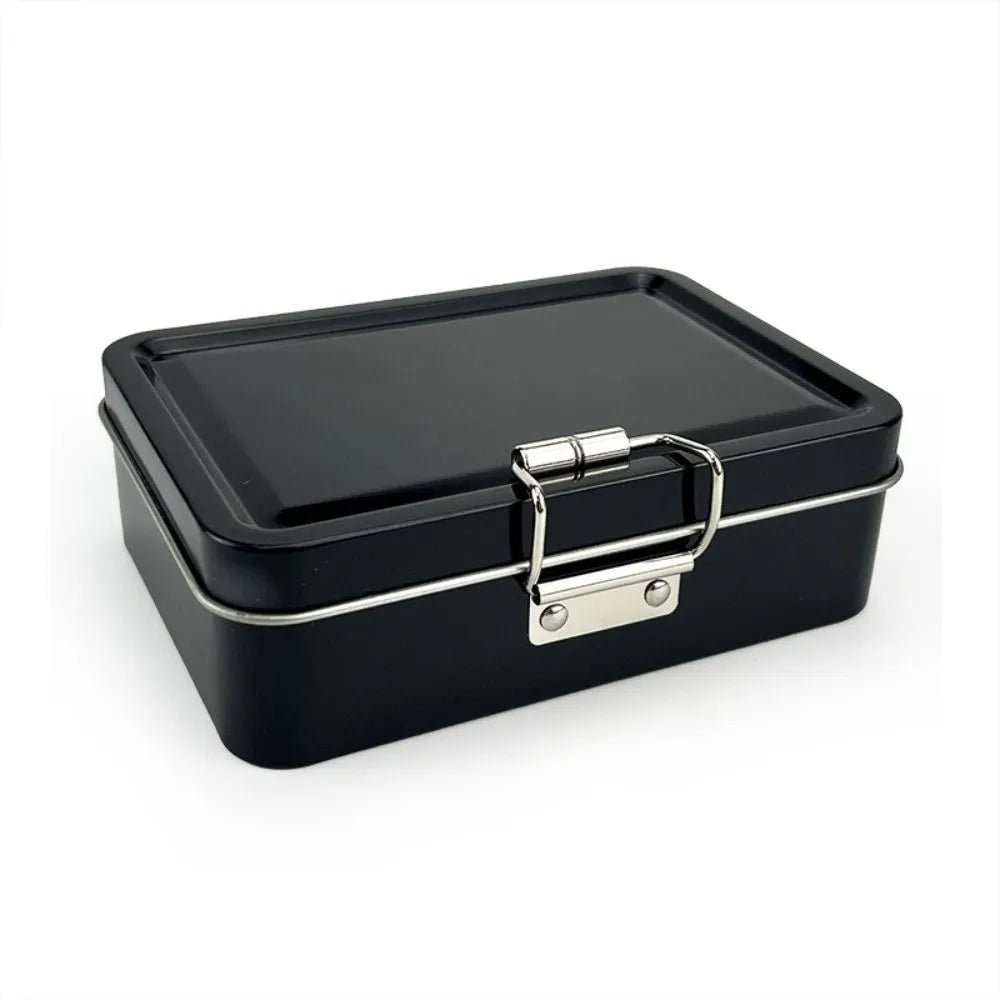 Metal Flip Lid Fishing Tin Box – Hook & Tackle Storage Organizer