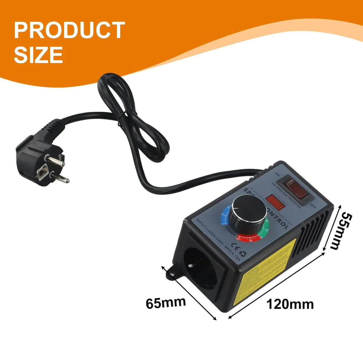Stepless Speed Controller Switch – Angle Grinder, Fan & Drill