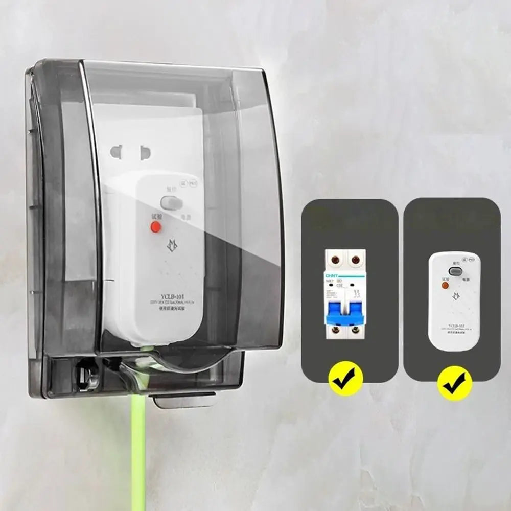 Waterproof Outlet Cover Box | Transparent Self-Adhesive Plug Guard