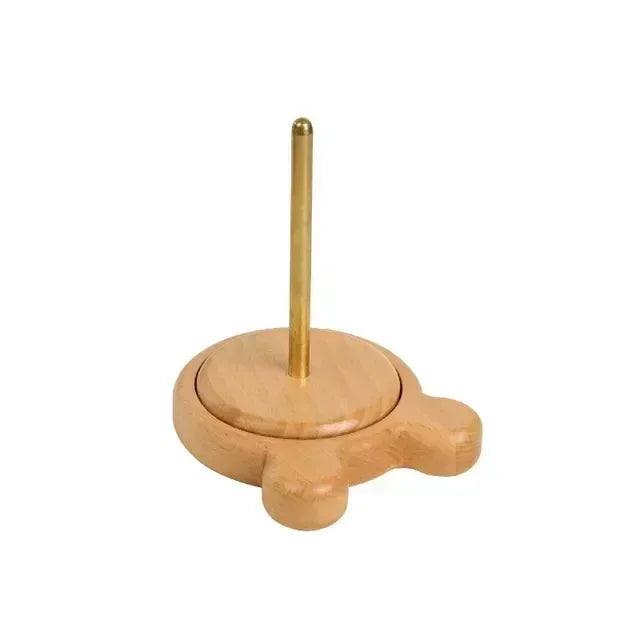 Beech Wood Rotating Yarn Holder Stand – Knitting Spool Tool