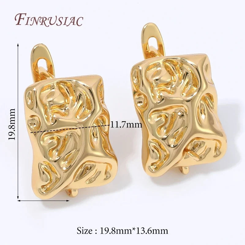18K Gold Plated Water Drop Huggie Earring Clasp | Pearl Post