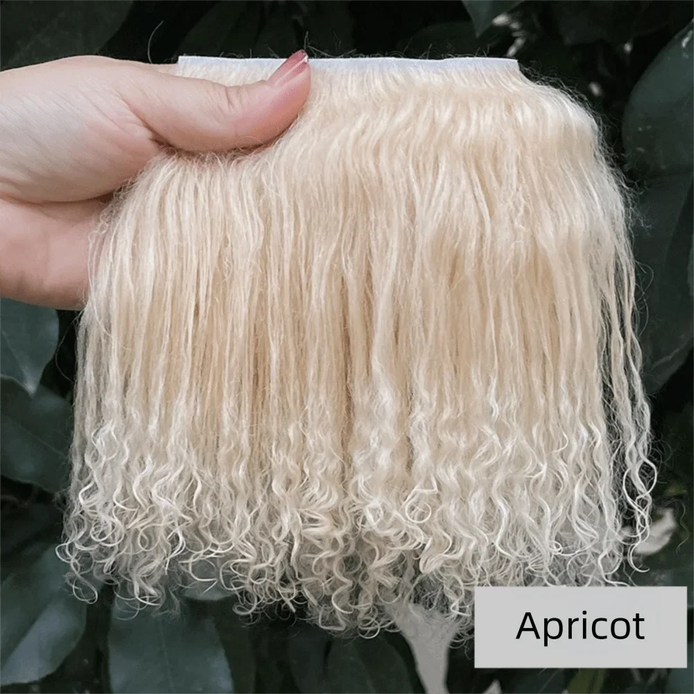 Mohair Lamb Wool Curly Hair Weft – DIY Doll Wig Extensions